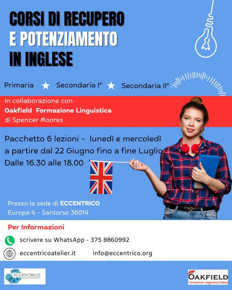 percorso intensivo di inglese
